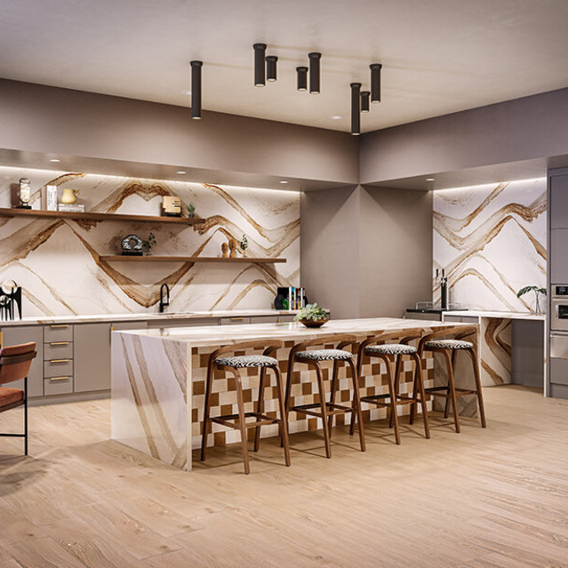 The Waylon Apartments Tour in McKinney, TX - Social Lounge 