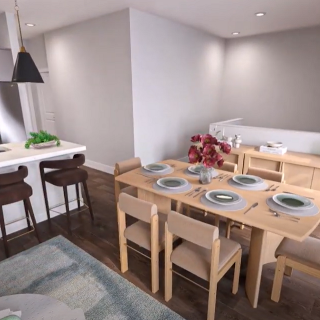 The Waylon Apartments Tour in McKinney, TX - Slate Townhome Design Package 